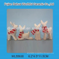 Hot sale ceramic reindeer candle holder for christmas present